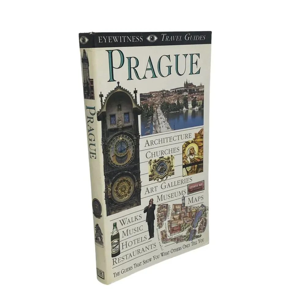 Prague: DK Eyewitness Travel Guides 1st American Ed. 1994 Maps Photos 264 Pages